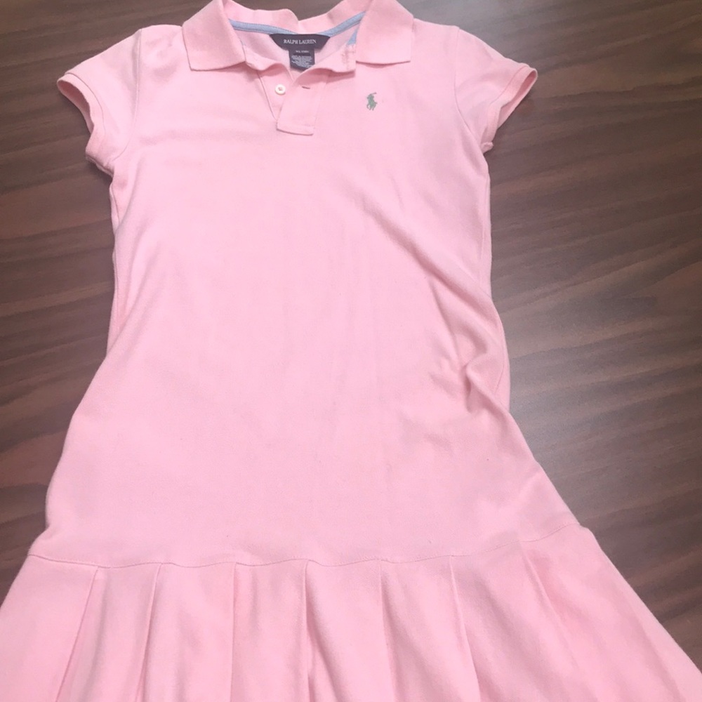 Girls Pink Ralph Lauren Polo Dress